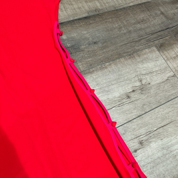 Marcia Tchikiboum side split red midi dress - Picture 4 of 8